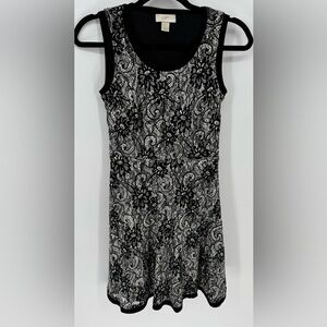 LOFT Women's Sleeveless Lace Layered Dress